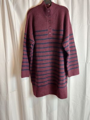 STRADIVARIUS - Robe-pull à rayures - Taille S - Col montant …