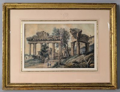 an image of a picture of a painting on a wall