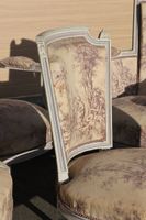 Partie de mobilier de salon en bois peint blanc mouluré, dos… (photo 6)