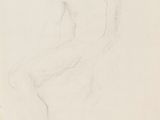 a drawing of a man sitting in a chair with his legs crossed