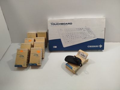 a box with a keyboard and a mouse on it