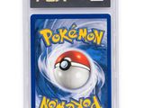 a close up of a card with a pokemon ball on it