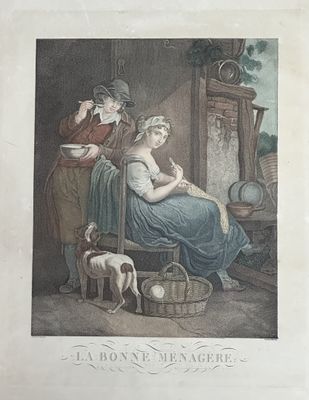 ECOLE FRANCAISE XVIIIe. THOMPSON (d'après).