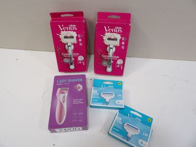 three different types of electric shavers on the table