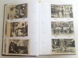 an open book with pictures of people on it