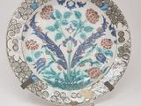 an image of a plate with a floral design on it
