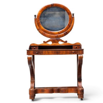 TRAVAIL XIXE Coiffeuse Louis Philippe en placage de palissan…