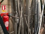 many pieces of metal that are stacked up in a pile