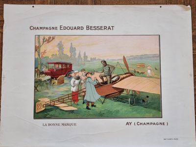 [AFFICHE PUBLICITAIRE] Champagne Edouard BESSERAT, La bonne …