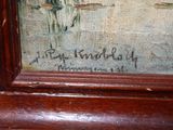 a picture of a painting on the wall of a room