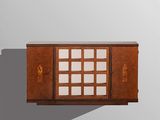 un buffet Art déco à deux portes et deux tiroirs