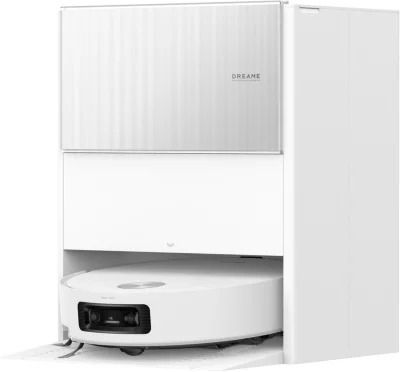 une photo d'un « roombake » blanc posé sur un meuble blanc