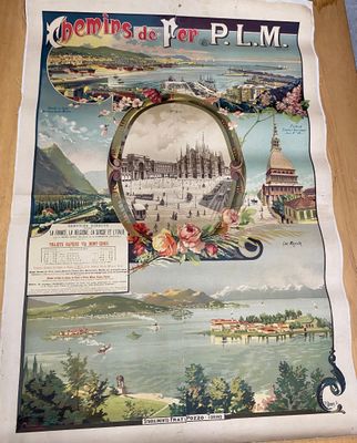 une affiche sur laquelle figure une image d'une ville