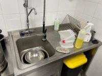 Plonge inox un bac inox avec dosseret (photo 2)
