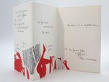 an open book with a picture of a horse on it