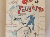 un vieux livre avec le dessin d'un homme et d'une femme