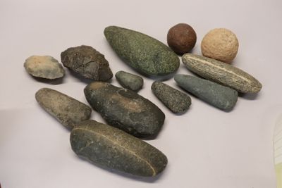 a lot of rocks that are on the table