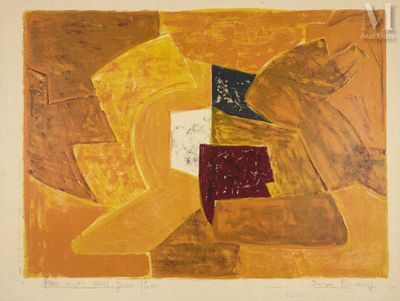 Serge Poliakoff (1900-1969) Composition orange, 1956