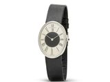 une image représentant une montre en noir et blanc avec des chiffres romains