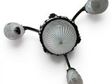 a picture of a ceiling light with three lights attached