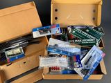 a box full of electronics and other items that are in it