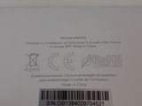 a label on the back of a white box