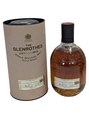 the glenrothes single casing whisky is in a cardboard box