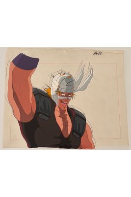 an image of a drawing of a man with a horned head