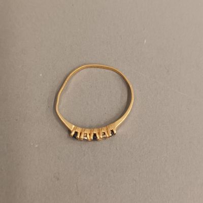 Bague en or jaune 18K Déformations et accidents, - Photo 1