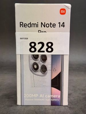 the box of the redmi note 14 is open and ready to be used