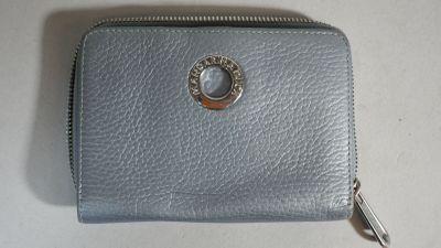 MANDARINA DUCK Portefeuille en cuir gris bleu