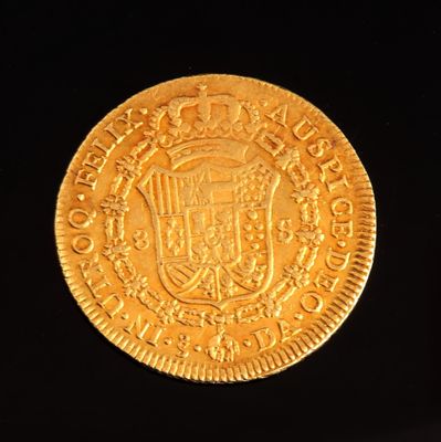 1 pièce en or Carolus III roi d'Espagne et des Indes de 1781. - Photo 1