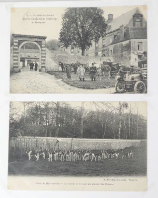 deux photos en noir et blanc représentant des chevaux et des personnes