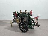 a small model of a steam engine on a table