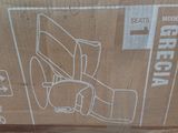a cardboard box with a drawing of a person on it