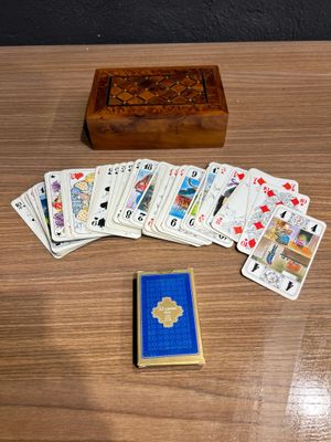 Boite à jeux de cartes dimensions 18x12cm