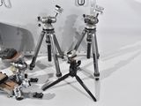three tripods that are sitting next to each other