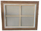 a picture of a picture of a window that is made out of wood