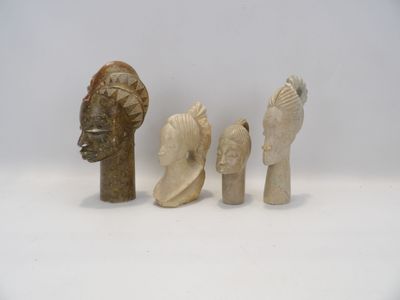 Lot de sculptures en pierre de savon