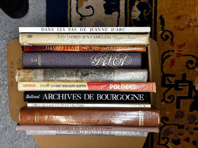 Lot de 2 cartons : littérature, religion, livres sur la danse, tr...