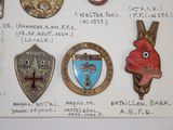 a lot of different badges on a piece of paper