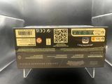 a close up of a box with a qr code on it