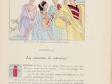 an old book with a picture of a woman holding a baby in her arms