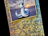 une image représentant une carte Pokémon avec des feux d'artifice en arrière-plan
