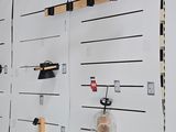 a wall with a bunch of different items on it