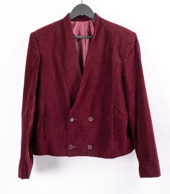 ELVIS PRESLEY - Veste croisée en velours bordeaux de la mais…