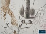 a drawing of a woman with a camera in her hand