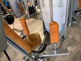 the gym equipment is clean and ready to use in the gym