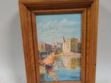 an image of a painting of a boat in a body of water