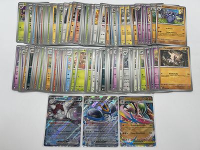 pokemon trading card game with a lot of cards and a lot of cards